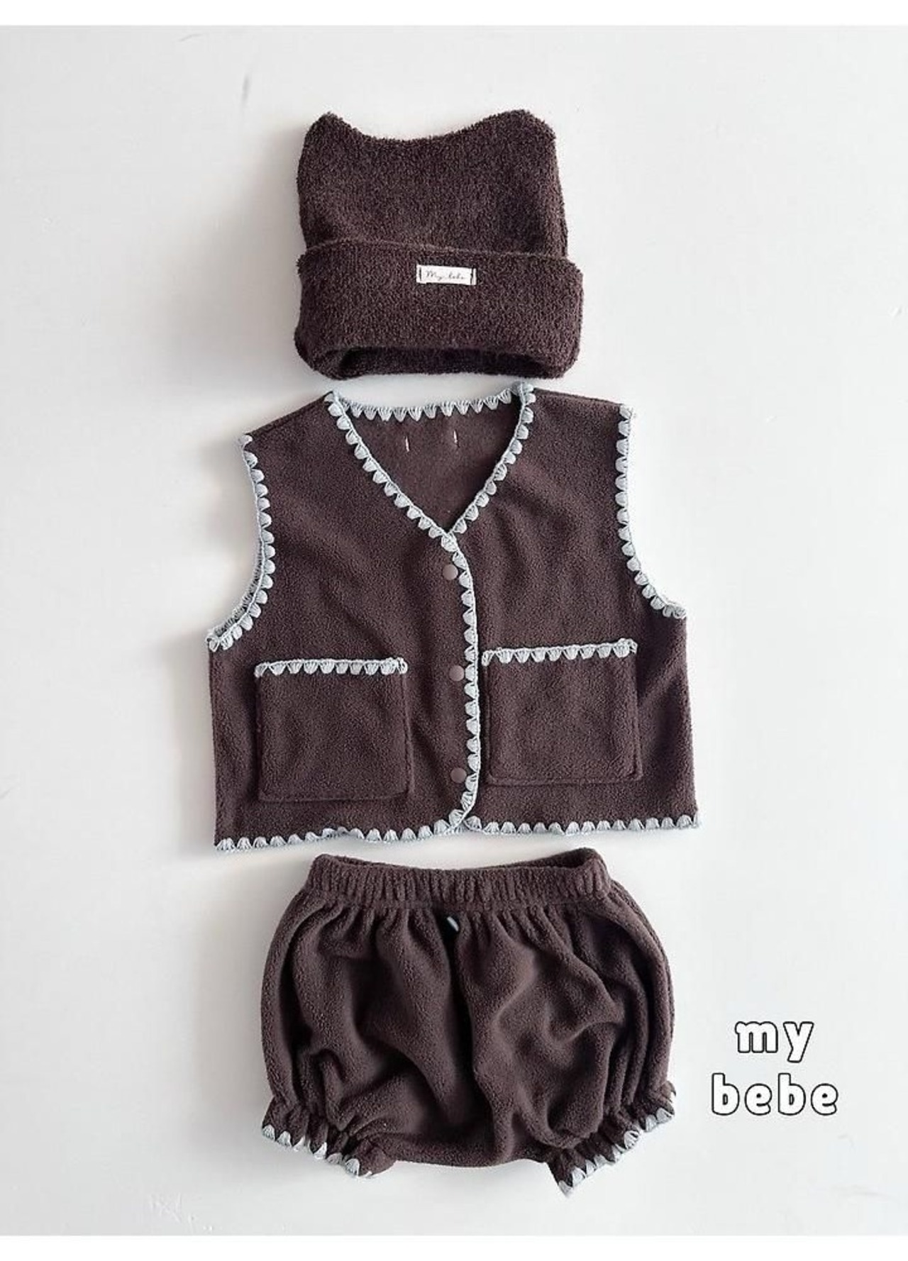 韓国子供服 / 26winter / my bebe / メロベスト / キッズ / 冬服 *XS~XL*