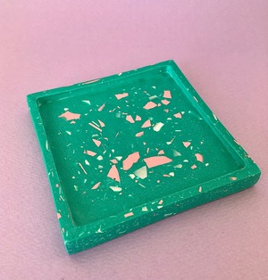 【sample sale】terrazzo テラゾー コースター マルチトレイ アクセサリートレイ 韓国インテリア