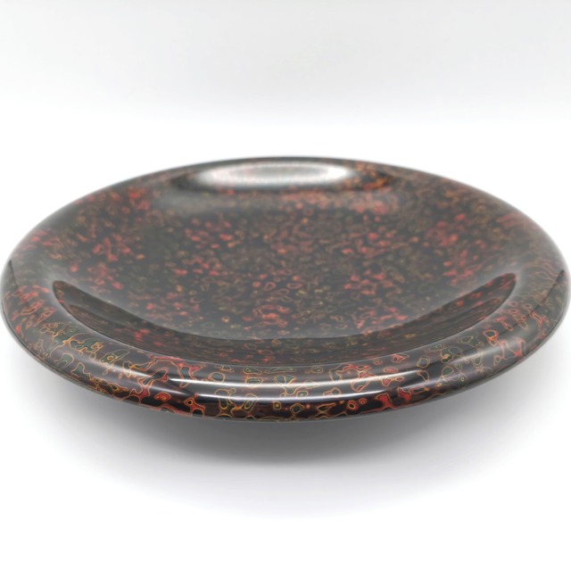 津軽塗（唐塗）バカ塗り・菓子器・菓子皿・伝統工芸・No.250615-30・梱包サイズ80