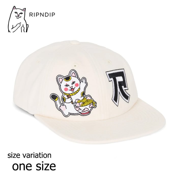 完売品　RIPNDIP キャップ　新品　正規品　ホワイト　ネイビー