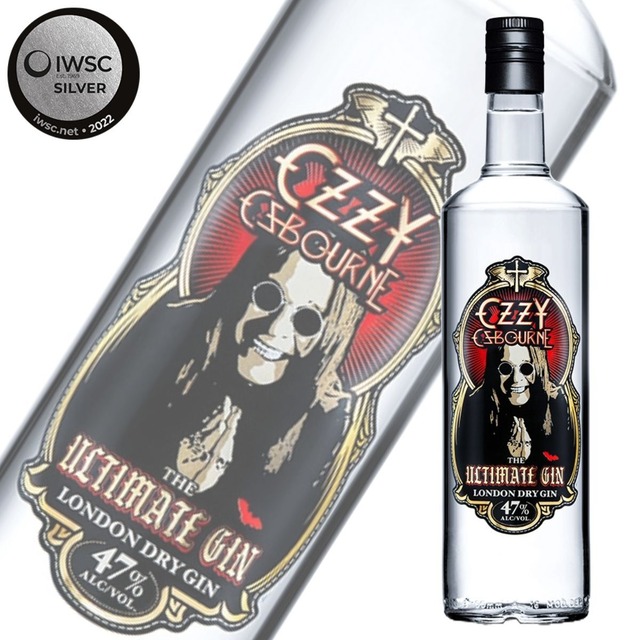オジー・オズボーン ジ・アルティメット・ジン 700ml 47度 正規品 公式ジン ロンドンドライジン IWSC2022銀賞 スピリッツ 洋酒 カッコイイ コレクション JIN