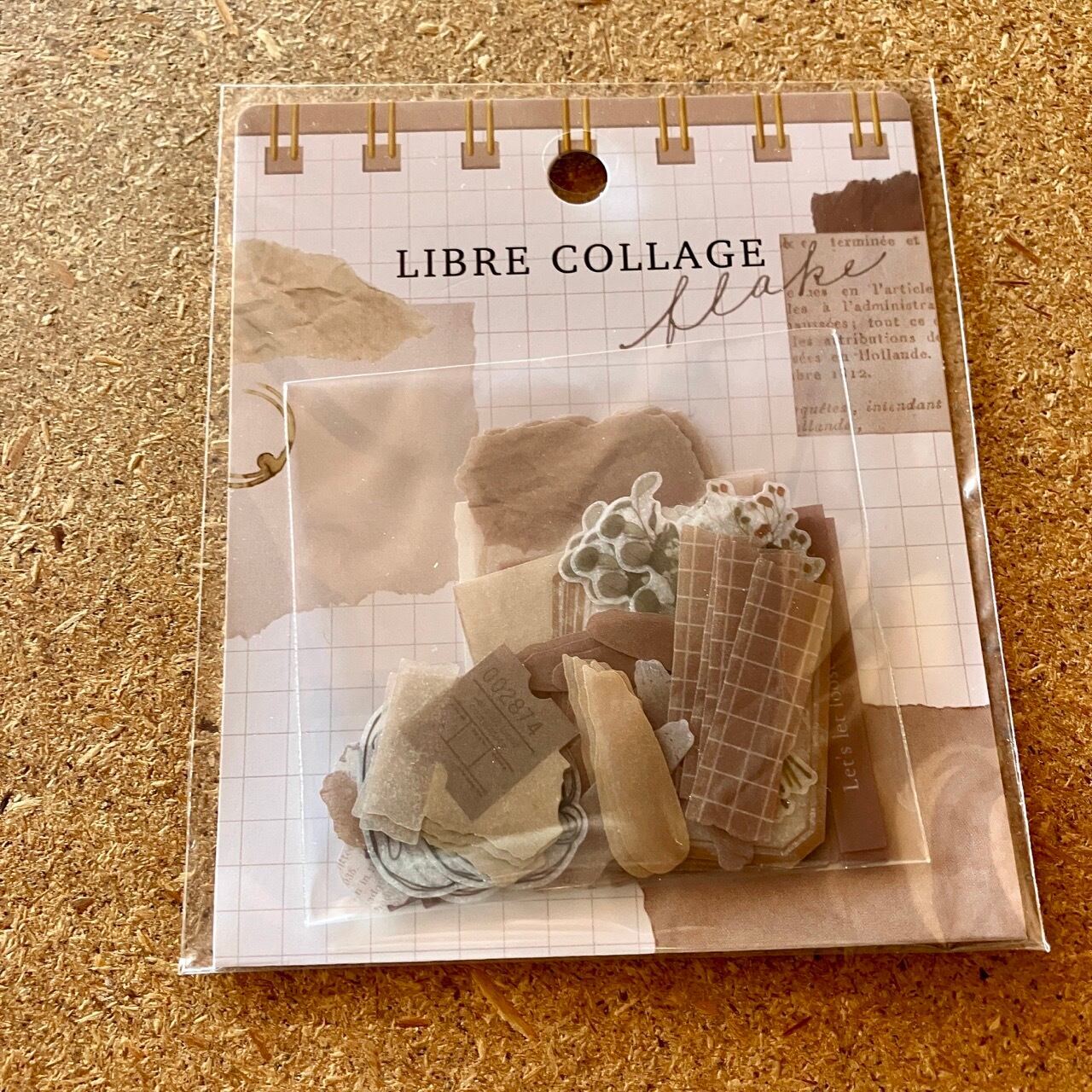 MIND WAVE リーブル コラージュ brown 81063 フレークシール PA08