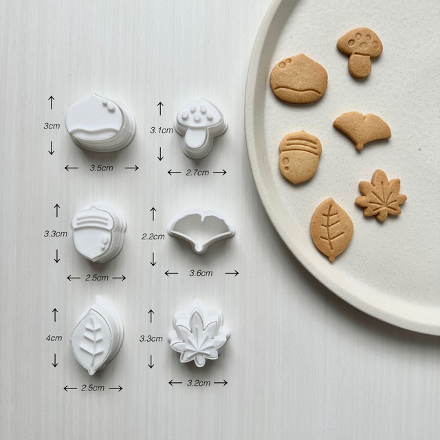 秋のミニ型　6個セット