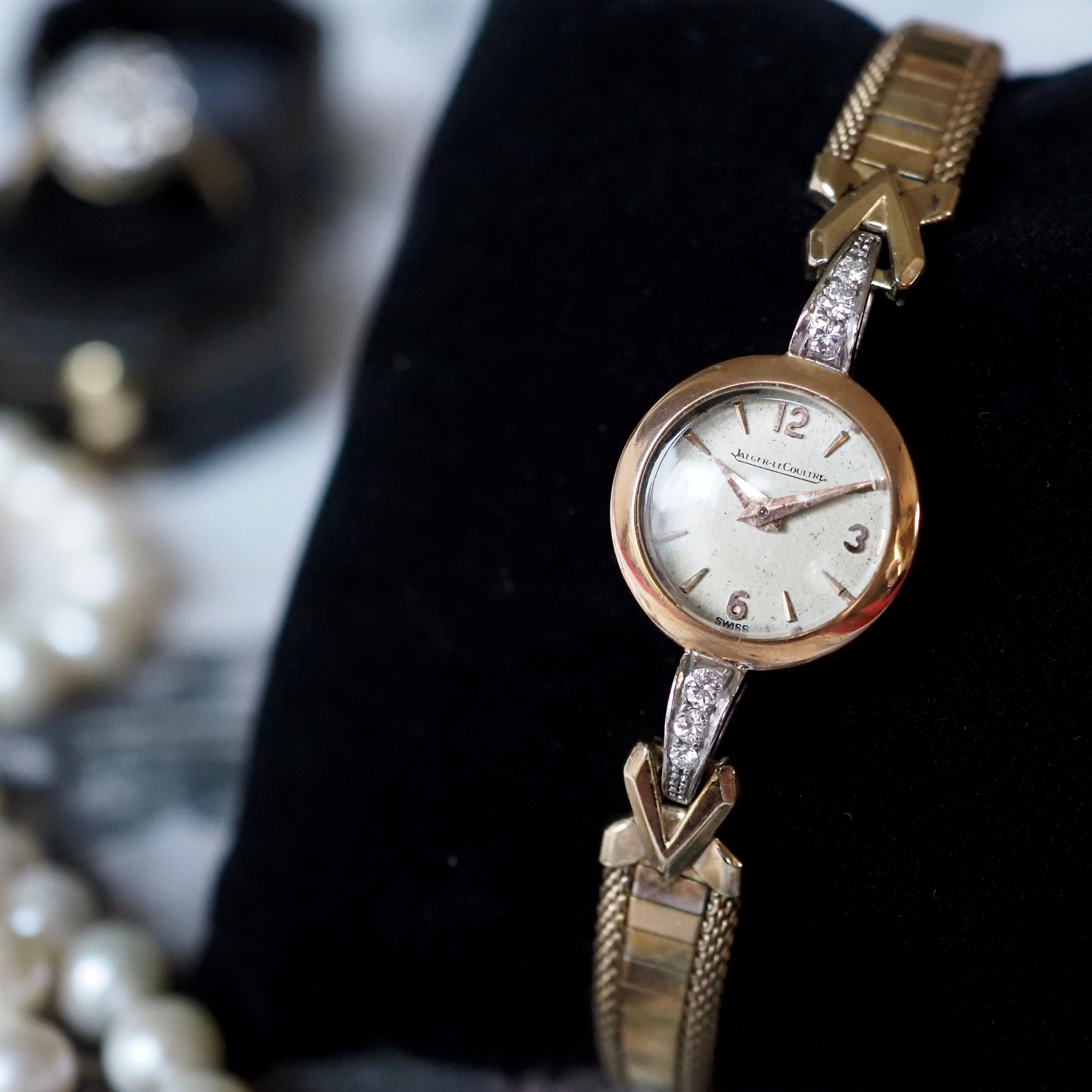 Jaeger-LeCoultre ジャガー・ルクルト K18 金無垢 ダイヤモンド バック