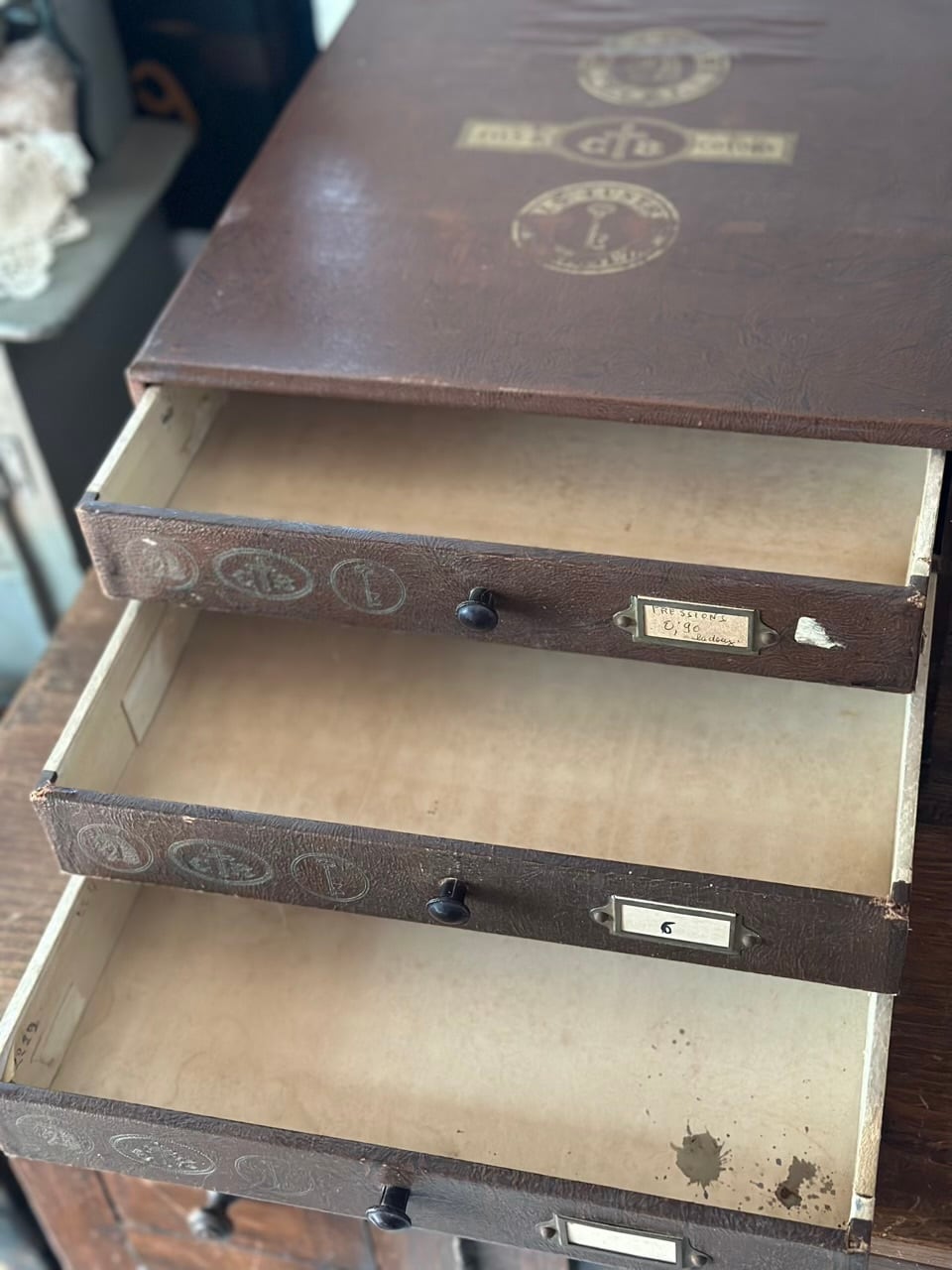 THIRIEZ & CARTIER-BRESSON スプールキャビネット メルスリーボックス