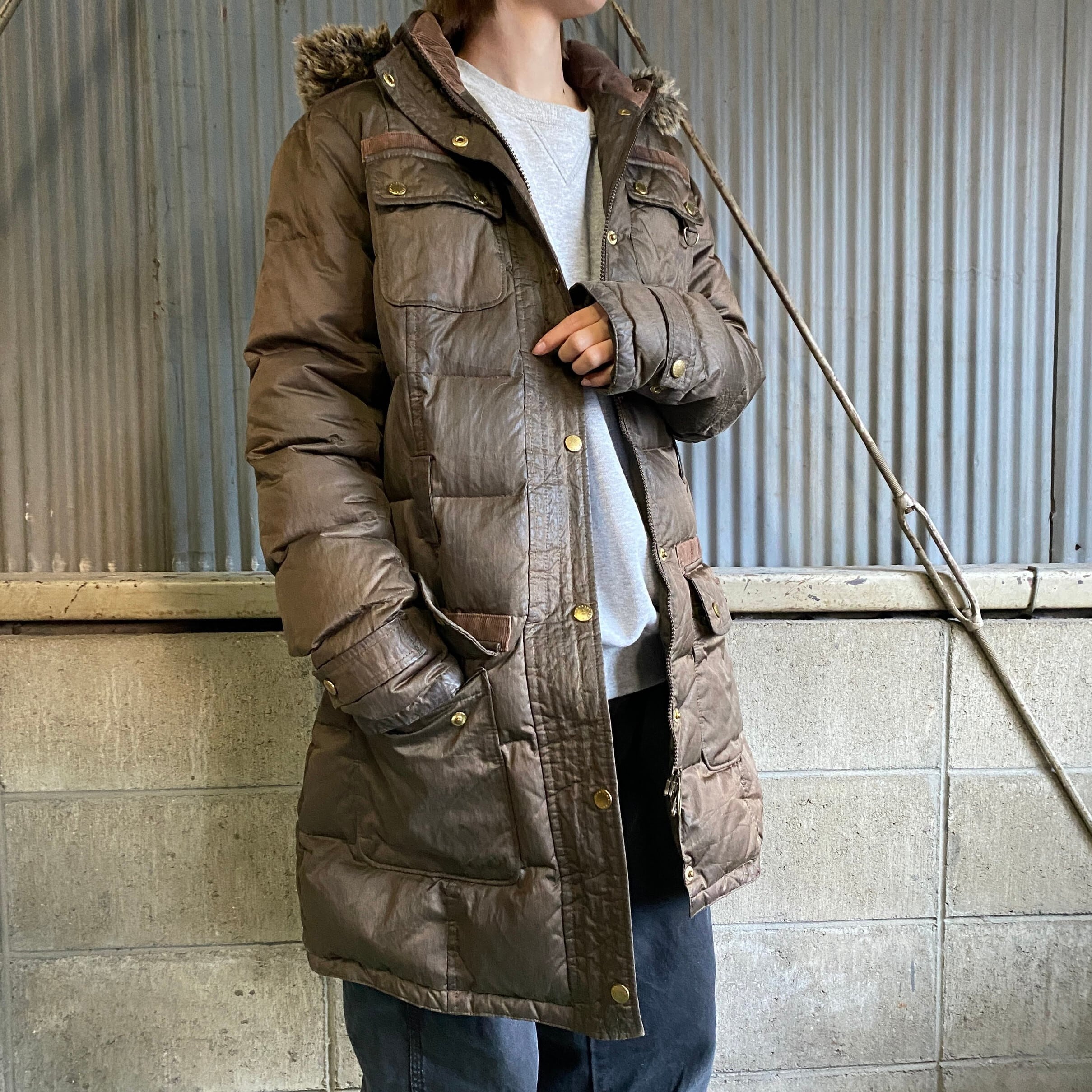 Barbour バブアー ARTIC DOWN PARKA ダウンコート レディースL相当 