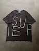 Supreme 大判ロゴ プリントTシャツ シュプリーム ブラック L