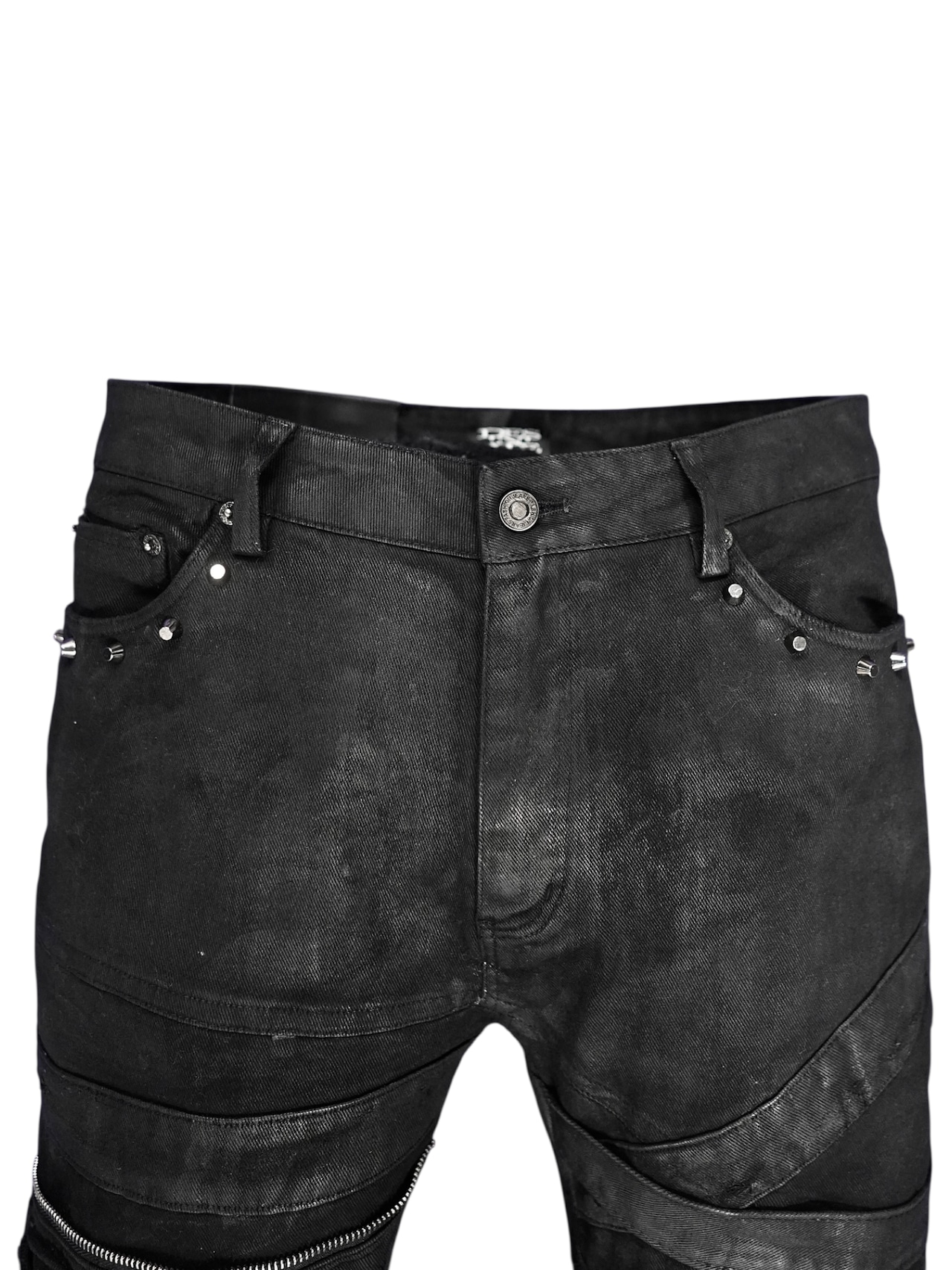 【DES'N'ATE】FAULT LINE WAXED DENIM PANTS