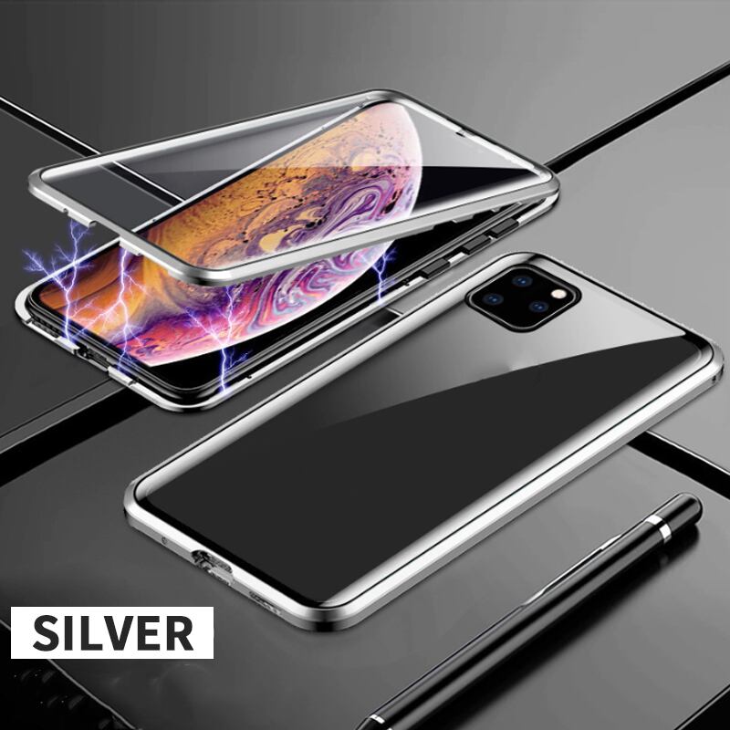 Iphone11ケース 前後ガラス 背面 磁気吸着 Iphone1 Pro ケース Iphone 11 Pro Max Iphone Xr ケース Iphone Xs ケース Iphone Xs Max ケース Iphone X Iphoneケース 両面 ガラススマホケース 強化ガラスケース 磁石 両面カバー 全面保護 前後 耐衝撃