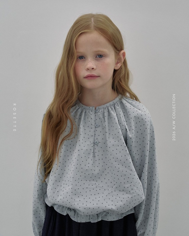 【取寄】rosette｜eye blouse｜アイブラウス｜XS-XL｜kids｜26 autumn