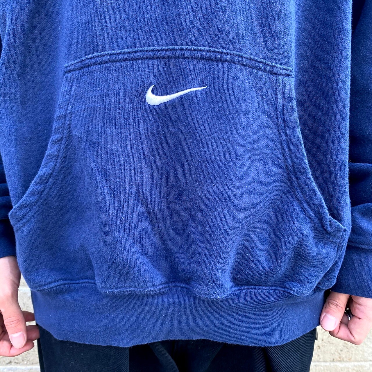 90年代 NIKE TEAM ナイキ センターロゴ スウォッシュ 刺繍 プル 