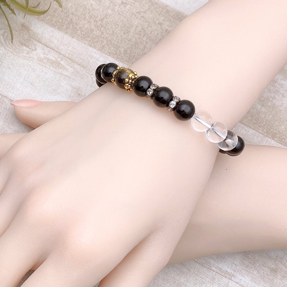 射干玉の巫女】魔除け・厄除け・浄化・統合／オニキス・タイガーアイ