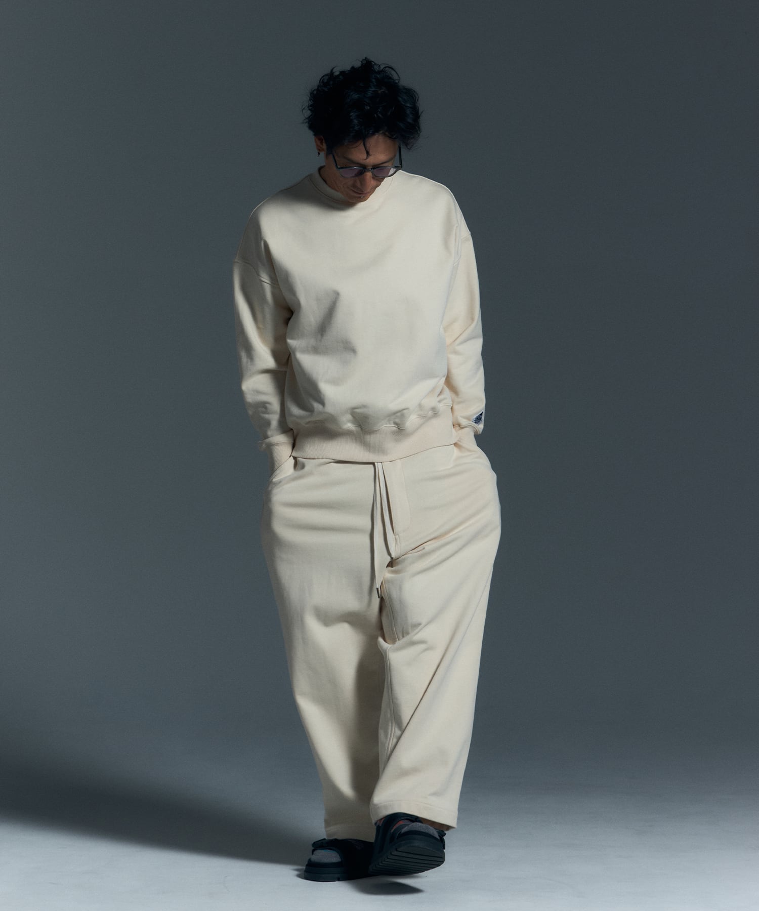 WIDE SWEAT PANTS［HSP001］ | HAPPY SAUCE