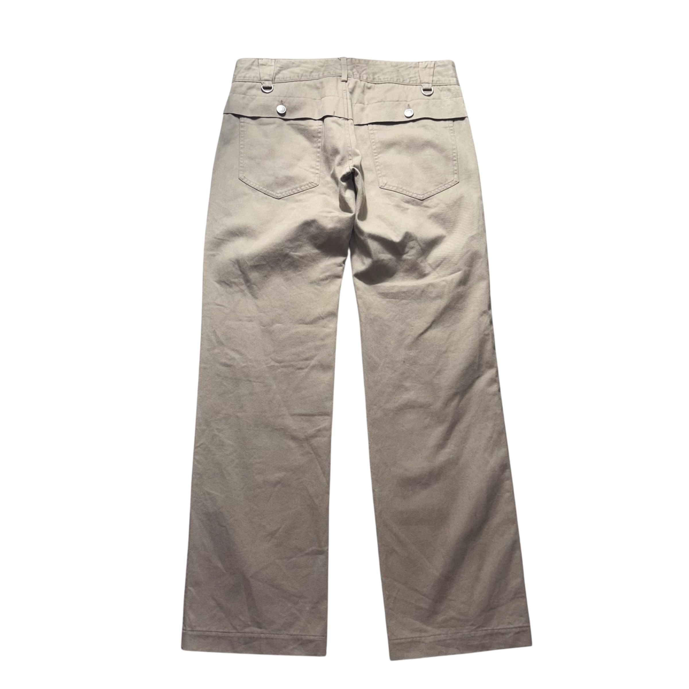 DOLCE&GABBANA zip design cotton twill pants (size 46) | NOIR ONLINE