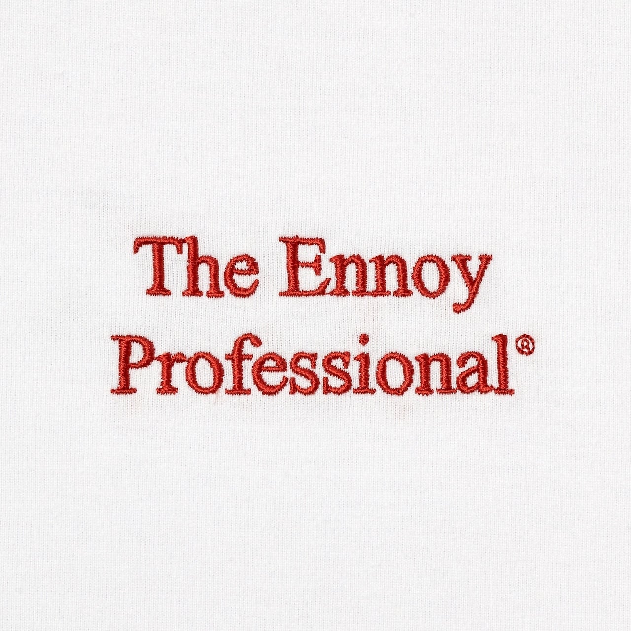 ENNOY PROFESSIONAL LOGO T-SHIRT 赤ロゴ 夏用 PROFESSIONAL S/S T-SHIRT (WHITE x RED) | ENNOY