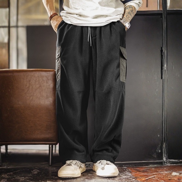 Pocket Wide Straight Pants [2286]