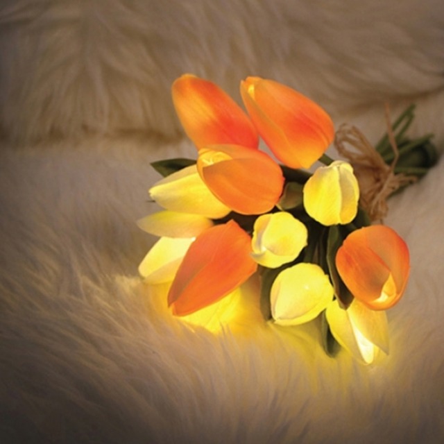 VIA-K LED フラワーブーケライト 造花 ブライダル インテリア ライト　