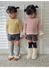 カラー / COLOR / ポンダンT / 韓国子供服 / キッズ / 26winter〖取寄〗*5~11号*