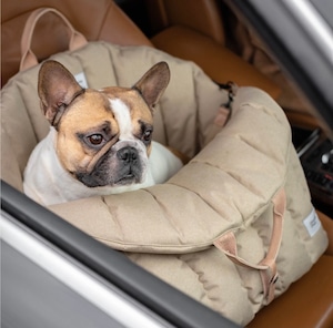 CAR SEAT FOR DOGS BEIGE