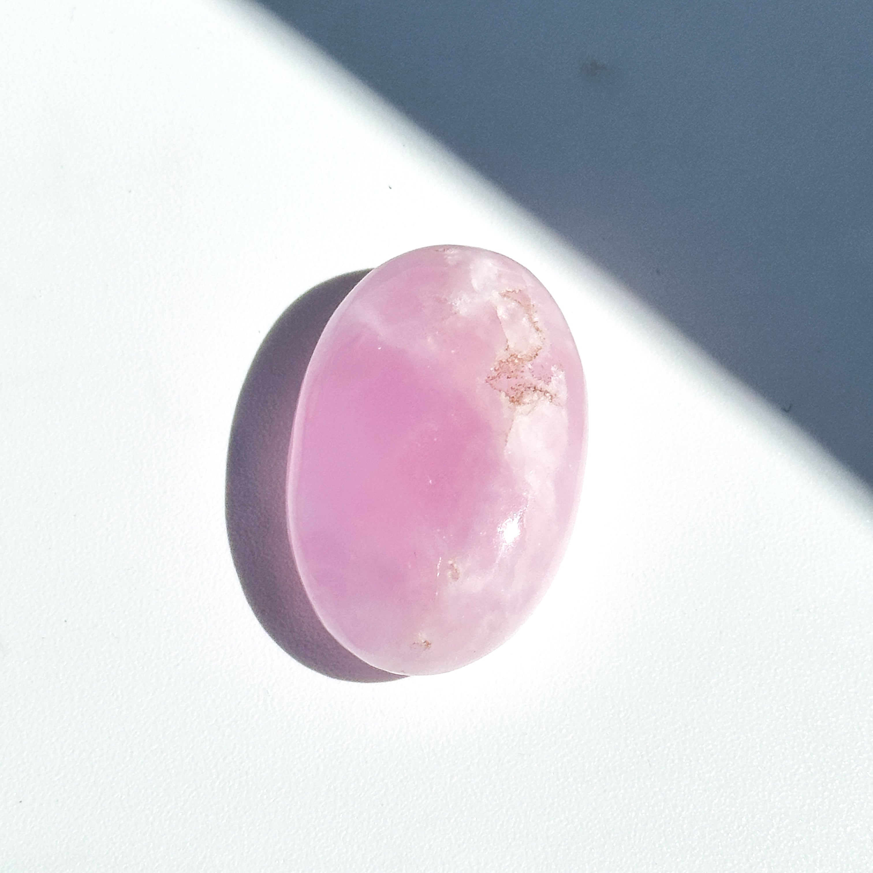 高品質】ピンクアラゴナイト パームストーン 92◇ Pink Aragonite Palm