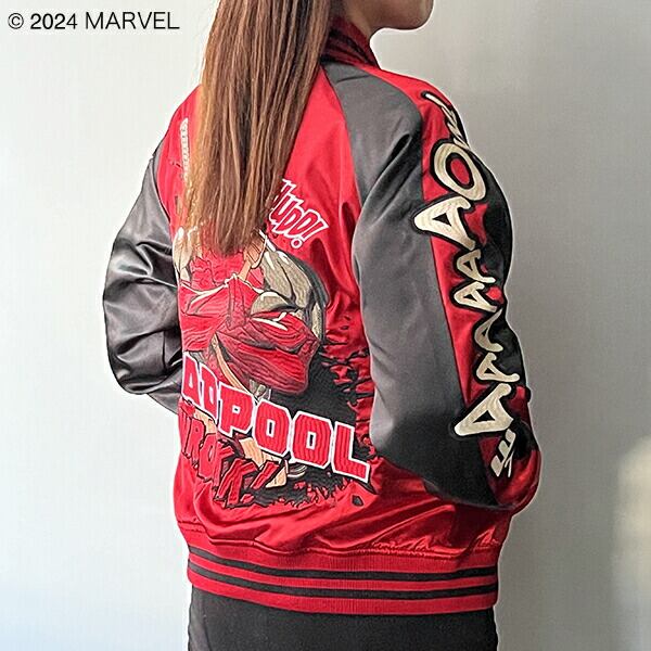 【未使用】DEADPOOL スカジャン MARVEL 中古・古着通販】MARVEL (マーベル) スカジャン レッド サイズ:L 未