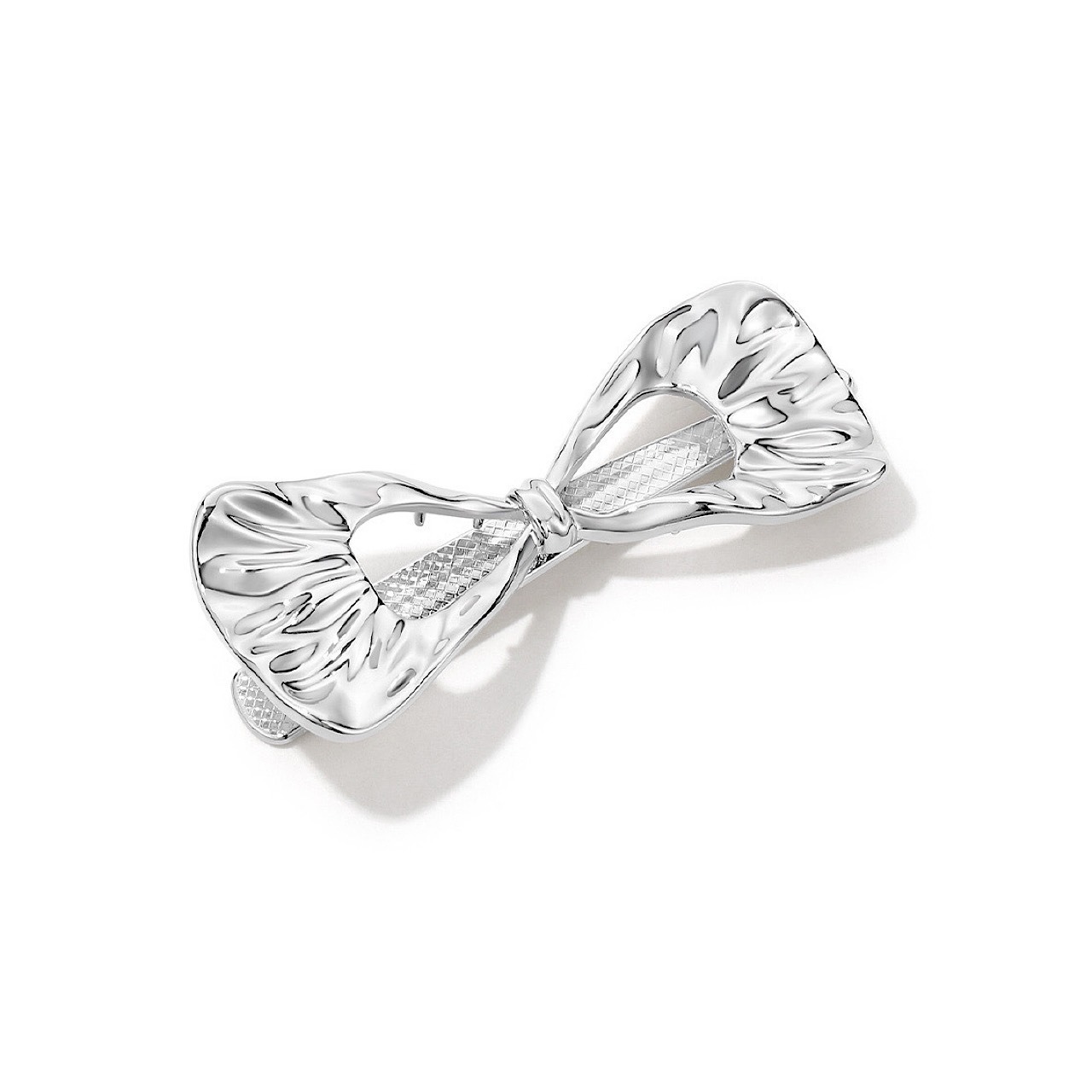 ヘアクリップ おしゃれ ハート フラワー リボン シンプル シルバー バレッタ - 15