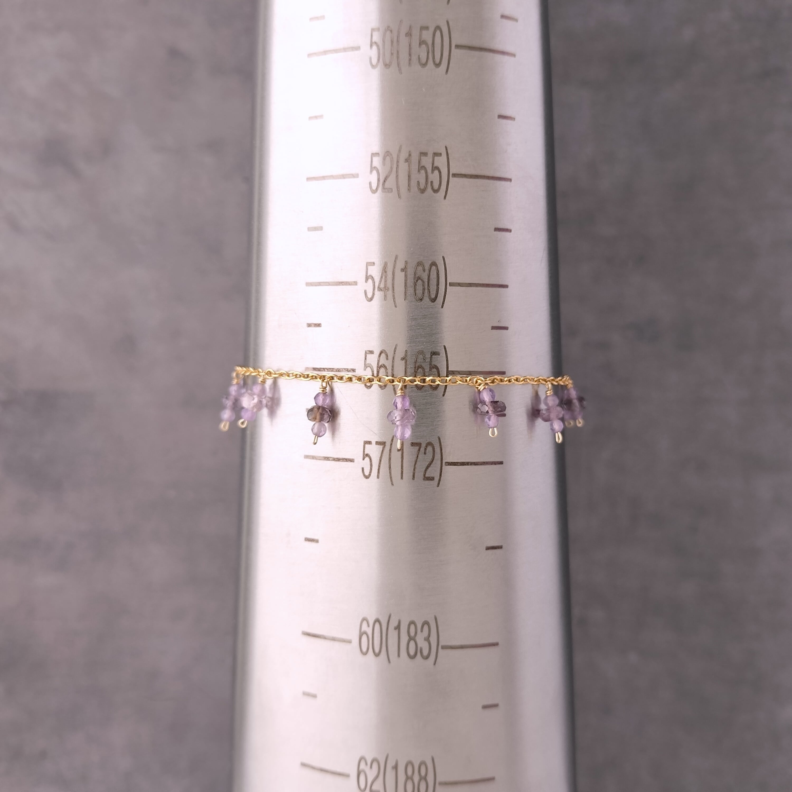 No.514✨天然石✨パープライトのブレスレット 楽天市場】メタリックパープル パープライト ブレスレット 紫石