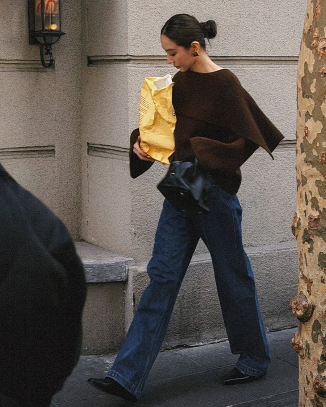 フォルドカラーニットトップス A25362