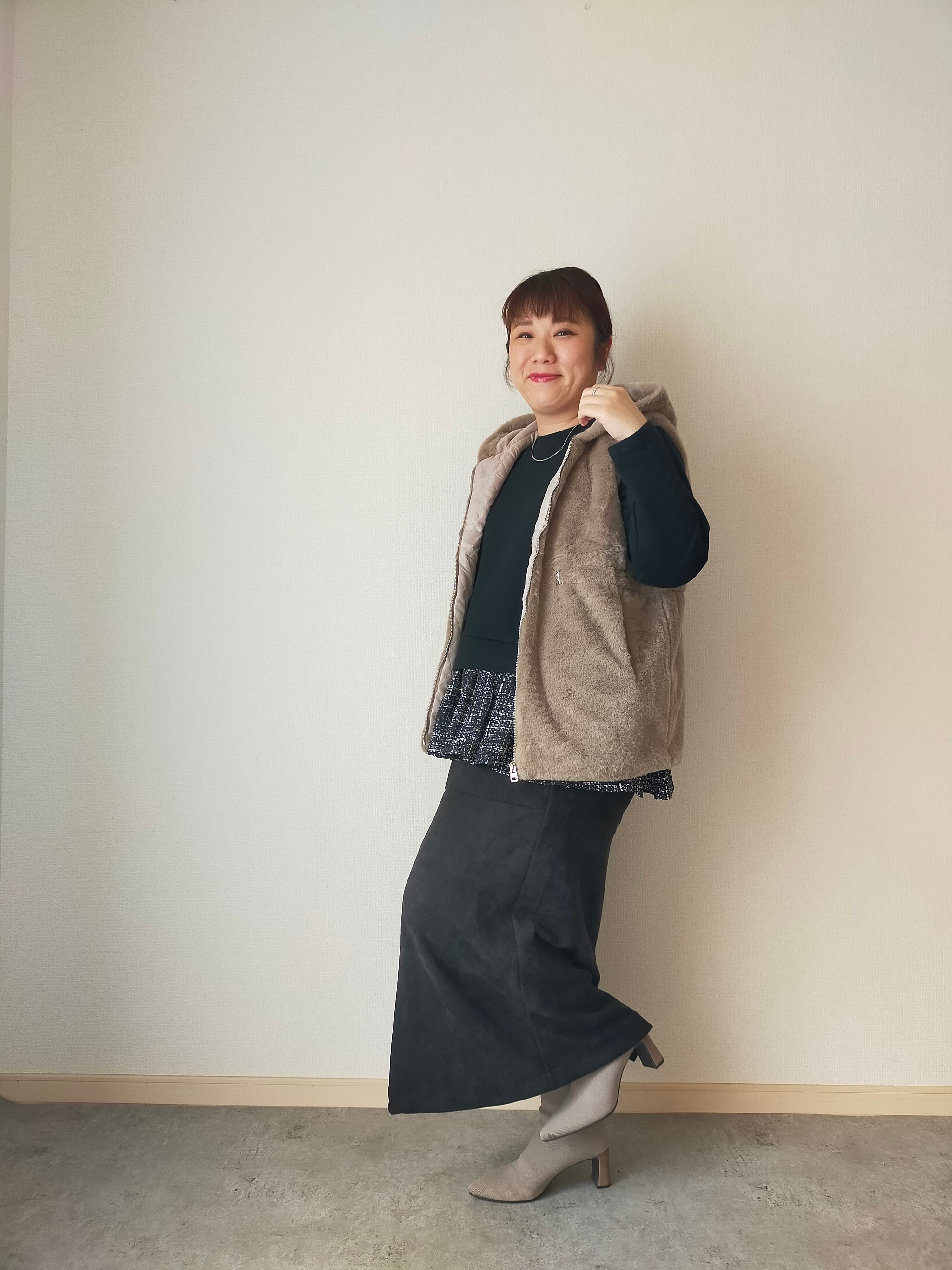 Vネック袖ふわT | ぽっちゃりセレクトchachapi