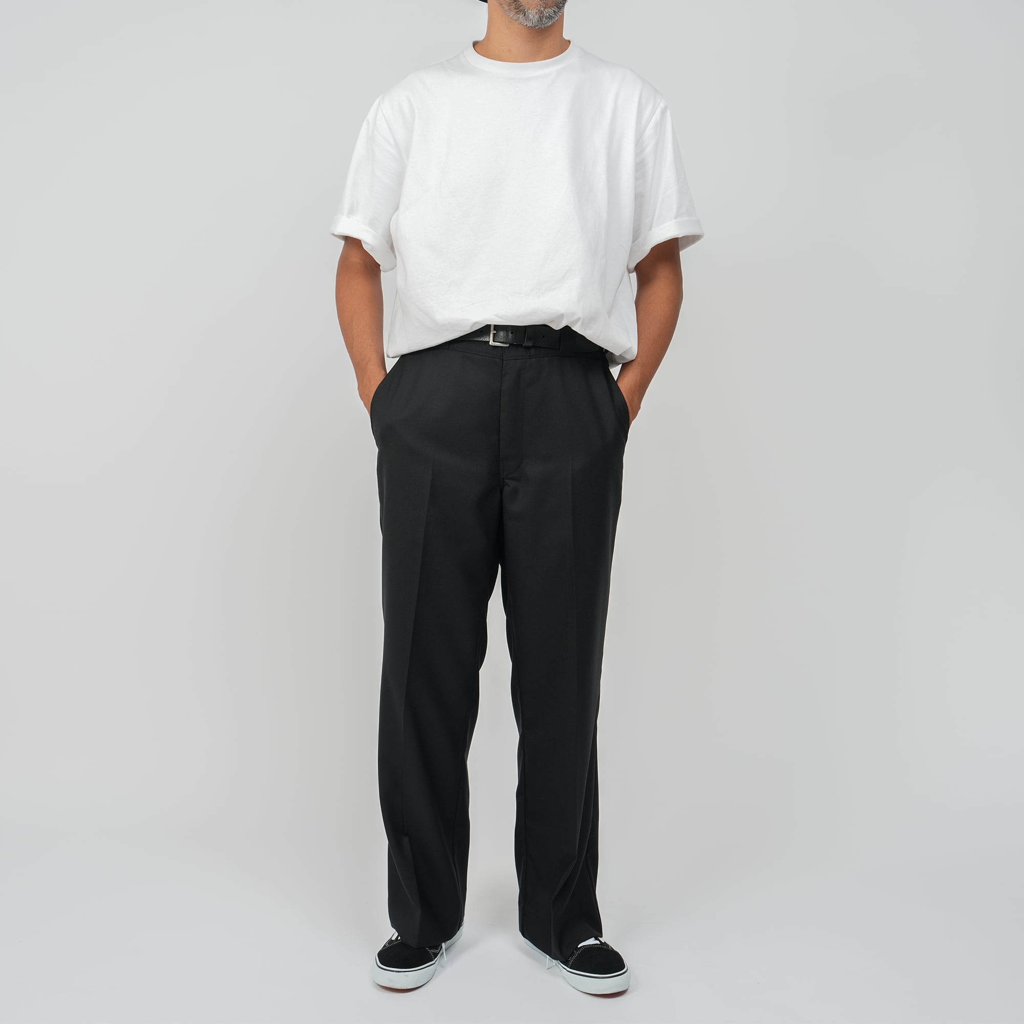 Wool Super100's Twill Slacks