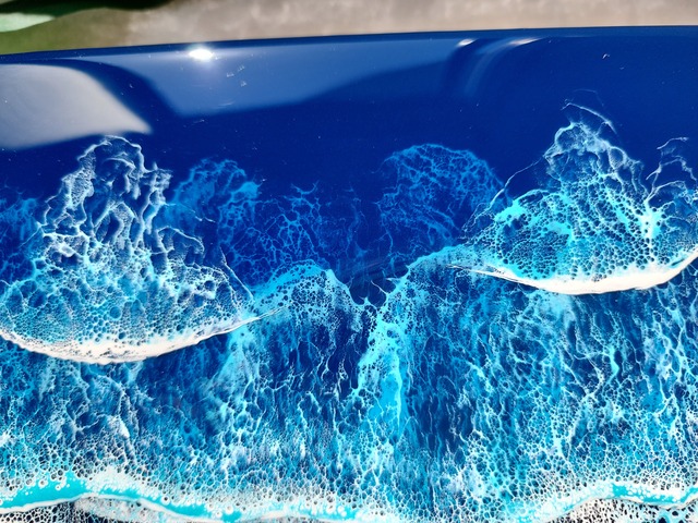 357.オーシャンレジンアート A5パネル