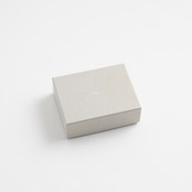 i ro se  SEAMLESS "WAXED LEATHER" MINI WALLET-2  ICE BLUE