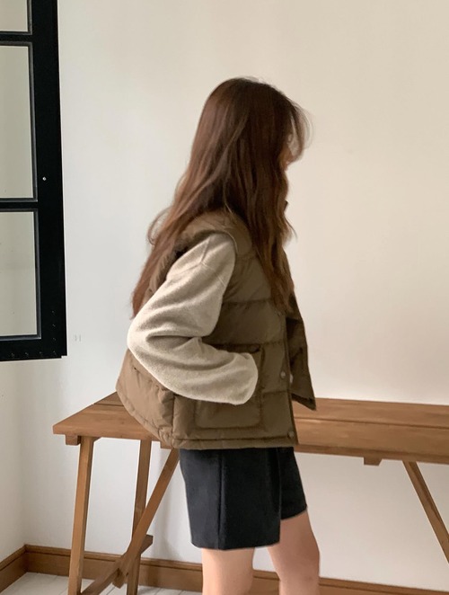 (予約) verveine / Bloom duck down vest 3color