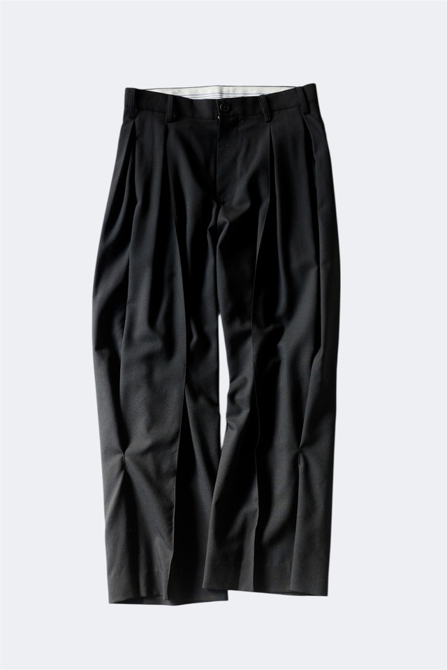 KHOKI【Pleated Dress Pants -Black-】