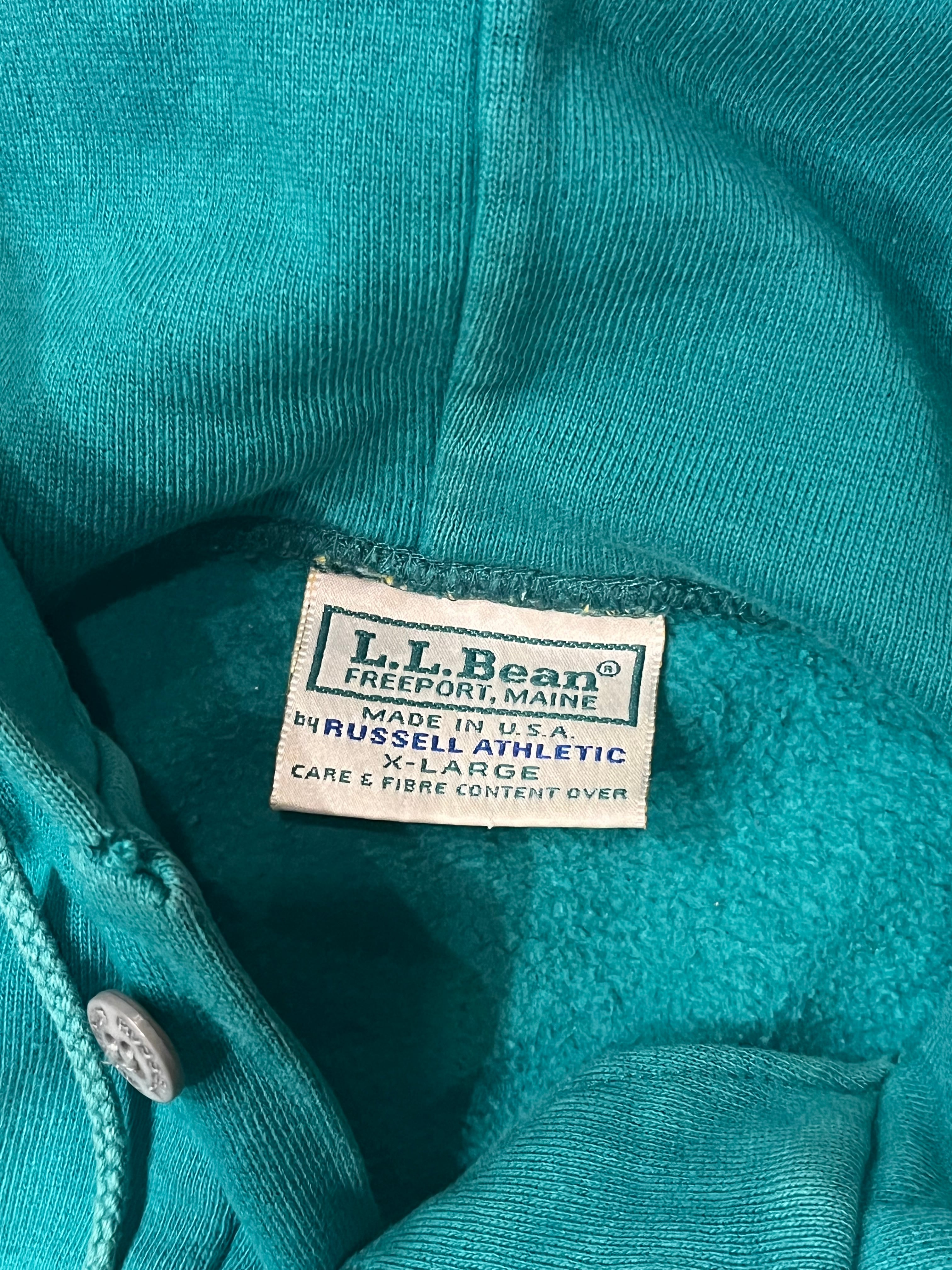 80s L.L.Bean by Russell Athletic Henry Neck Sweat Parka Made 80s L.L.Bean by Russell Athletic Henry Neck Sweat Parka Made