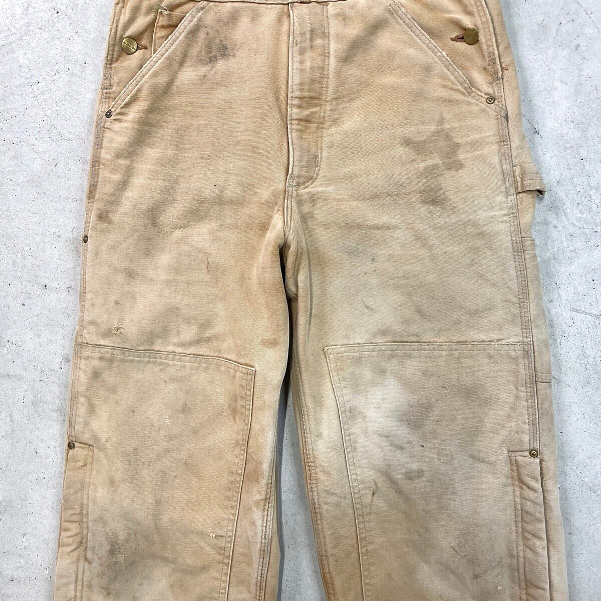 USA製 Carhartt カーハート ダック地 ダブルニー オーバーオール