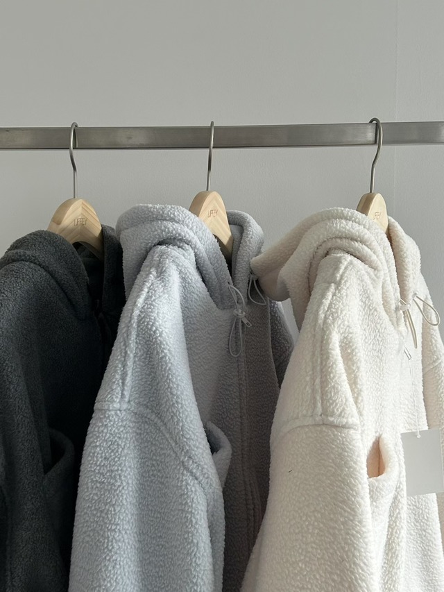 (予約) LIFFEY / Fog fleece hood jumper 3color
