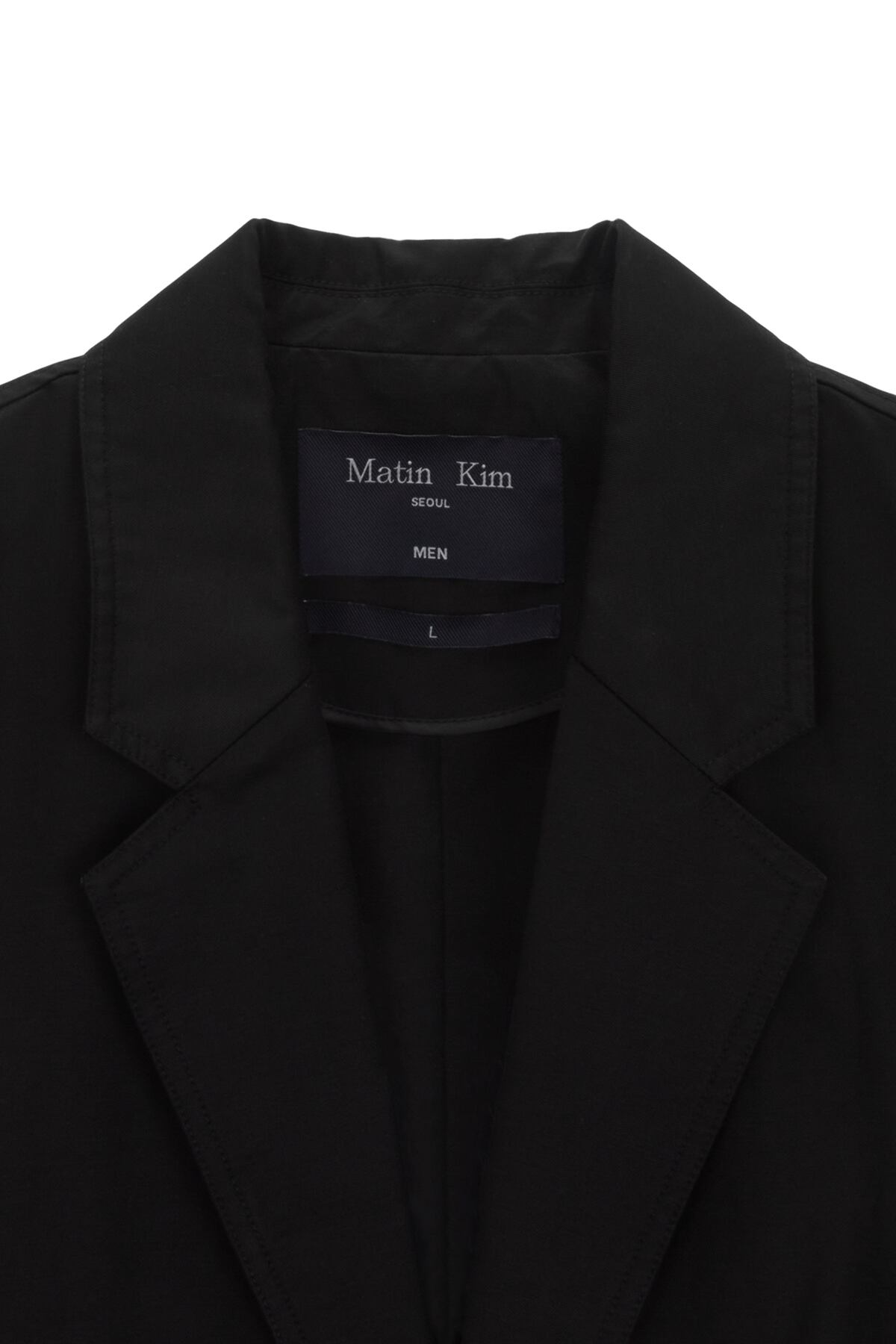 Matin Kim] ROUGH DETAIL SINGLE JACKET FOR MEN IN BLACK 正規品 韓国