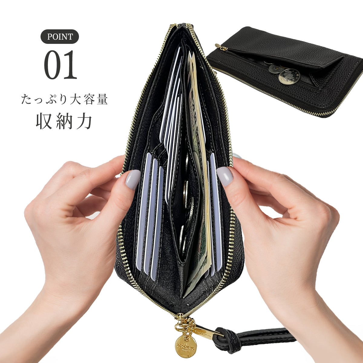 ピソラロ Pisoraro ハラコ 薄型Lファスナー長財布 ロングウォレット 長