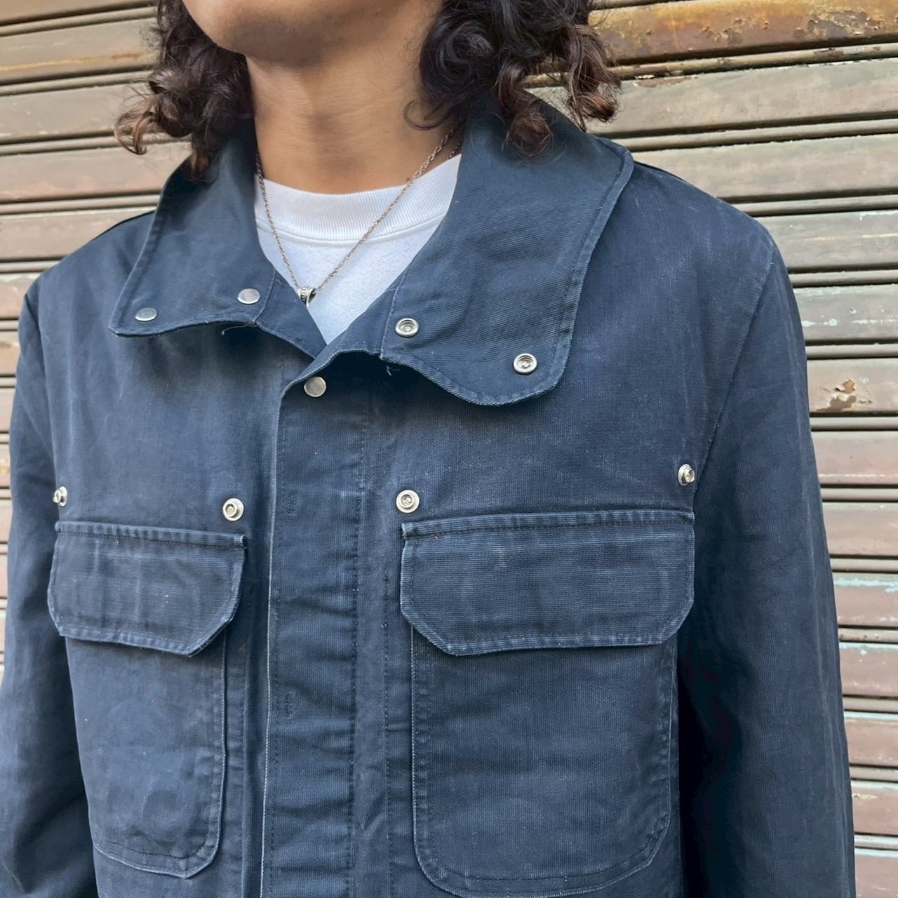 ドイツ 消防隊 消防士 ファイアーマン ジャケット ネイビーカラー 52