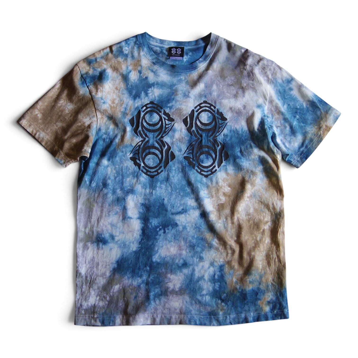 "88 LOGO" TIE DYE ORGANIC COTTON T-SHIRT / タイダイ オーガニックコットン Tシャツ -L- 【送料無料】