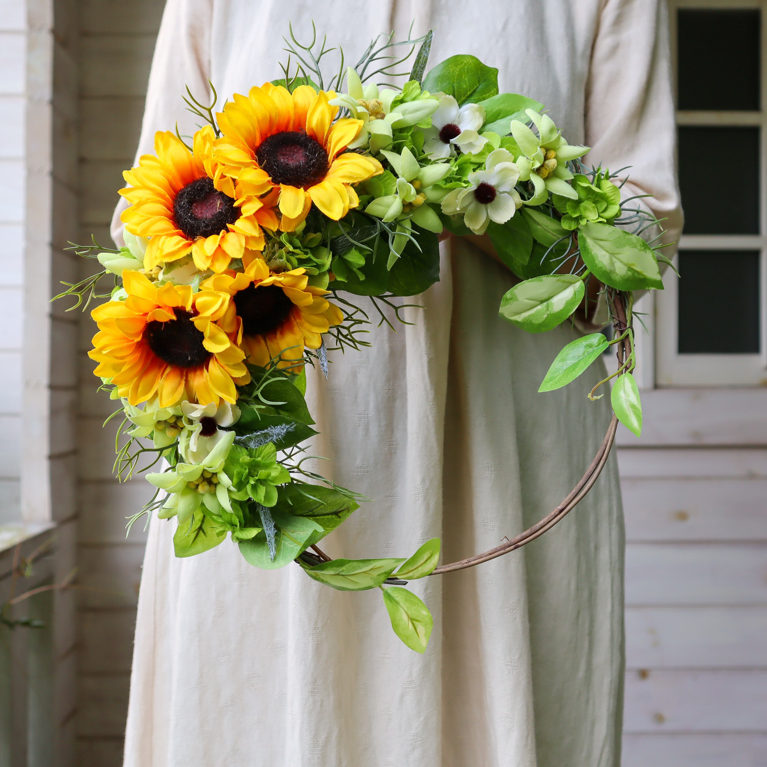 ハンドメイド プリザーブドスワッグ 馬蹄リース ハンドメイド プリザーブドスワッグ 馬蹄リース ハンドメイド