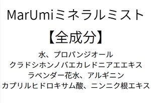 【詰替え用900ml】MarUmiミネラルミスト