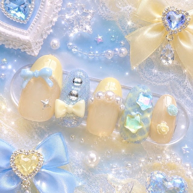 【送料無料】ネイルチップ♡E-94