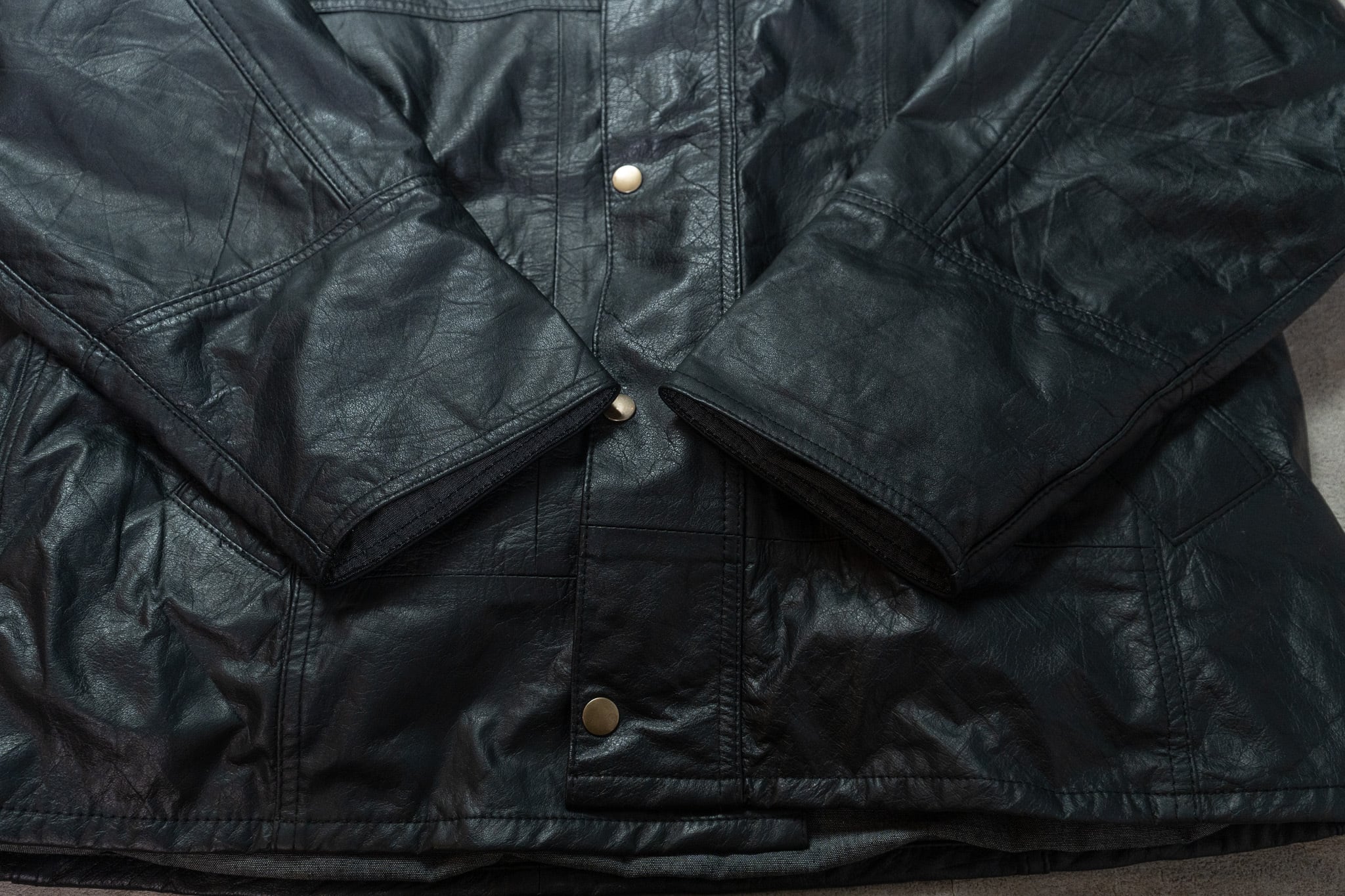 yoused】LEATHER DRIVER'S JACKET ユーズド リメイク レザードライバー