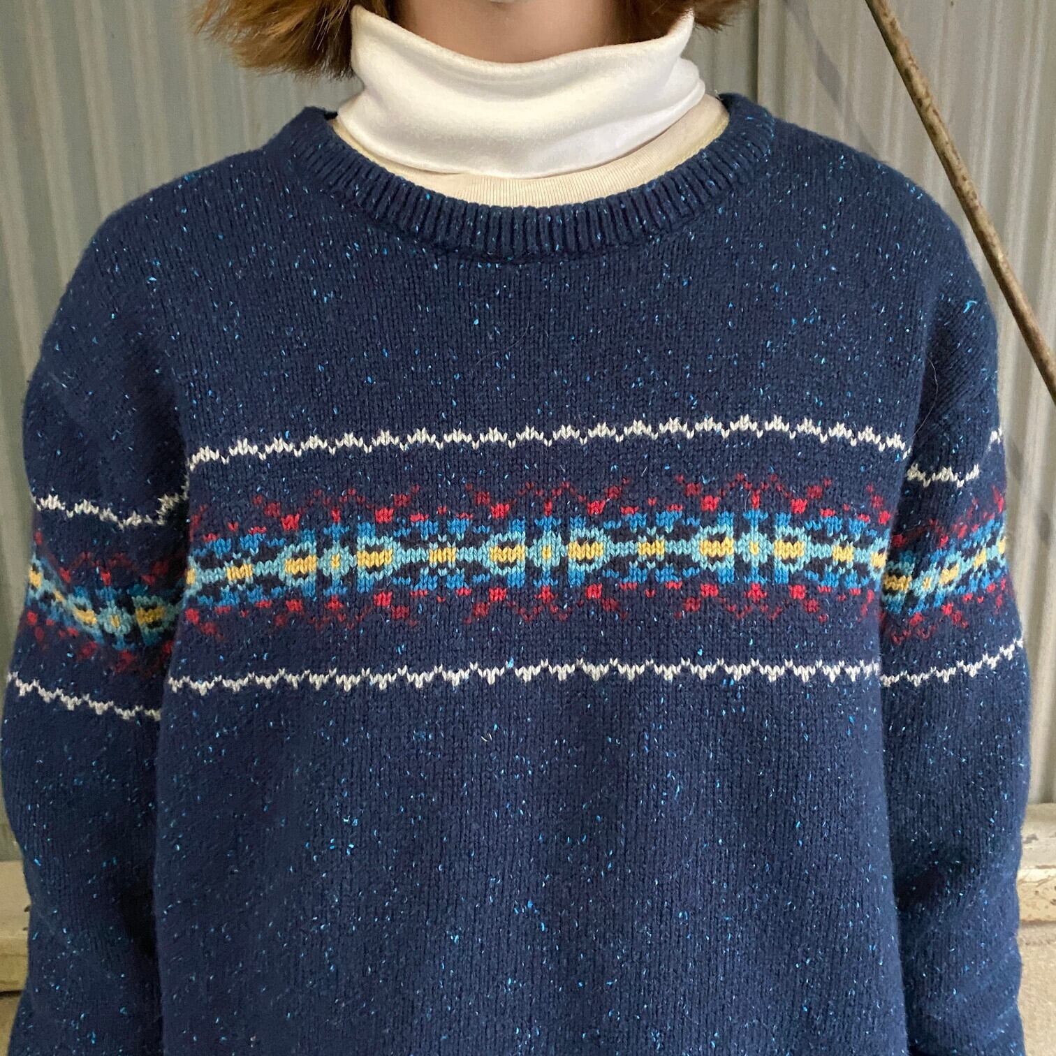 TOMMY HILFIGER トミーヒルフィガー ネップ ウールブレンド ニット