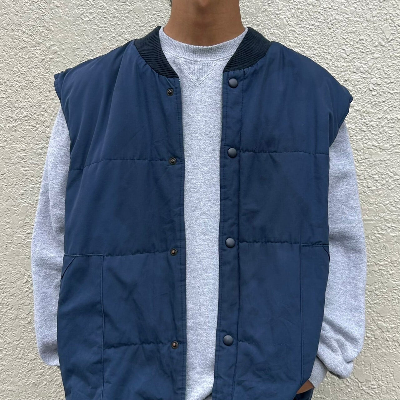 90s☆Abercrombie\u0026Fitch☆ダウンベスト☆L☆韓国製☆アバクロ☆