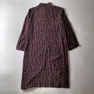 イタリア製 FOSMA 総柄 ワンピース　シルク