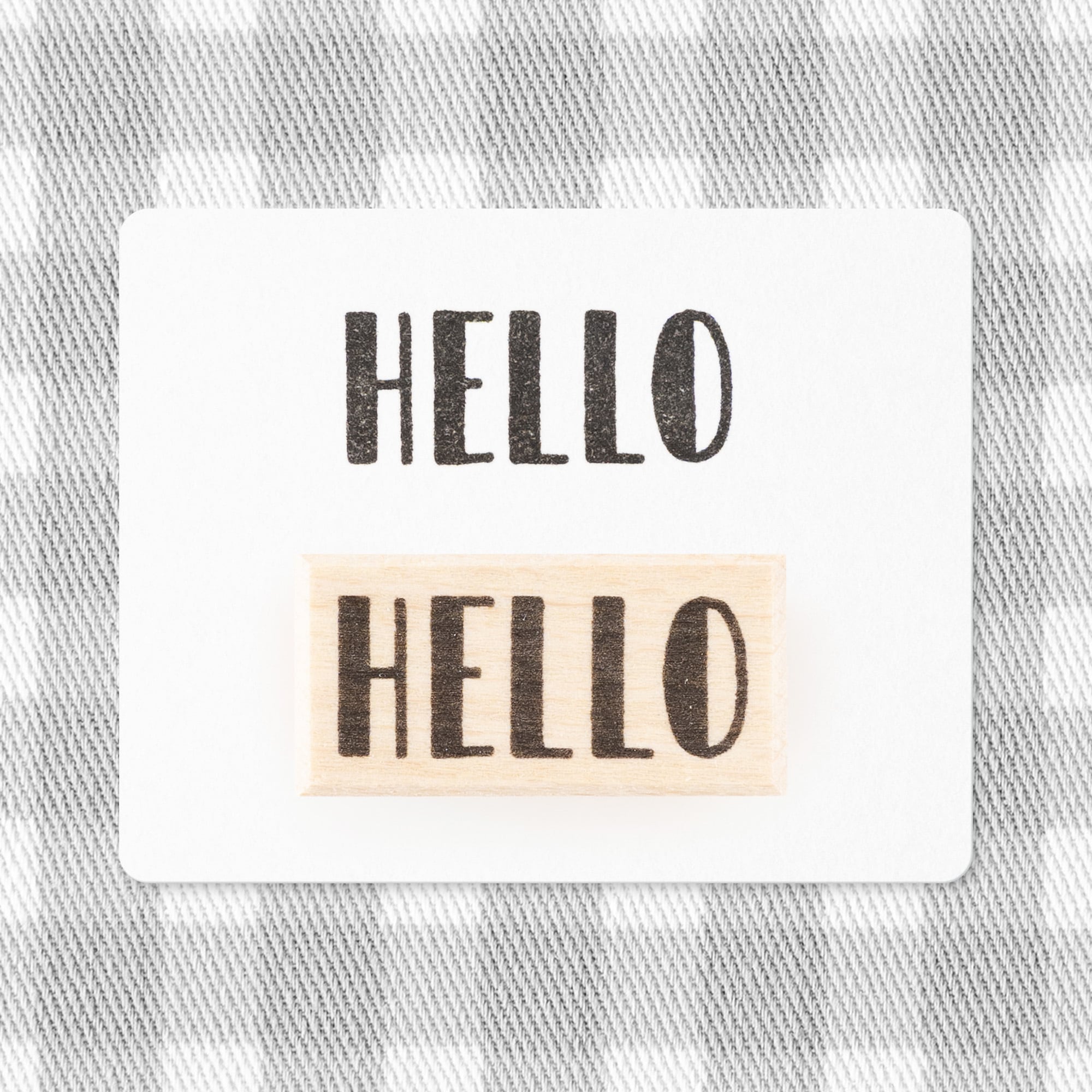 【大きな文字】HELLO_こんにちは | はんこ