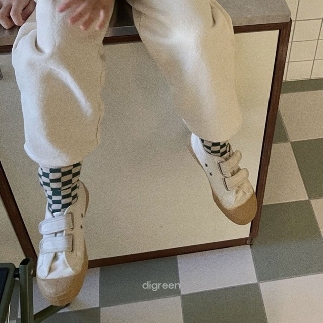 digreen25wn_Checkerboard Socks